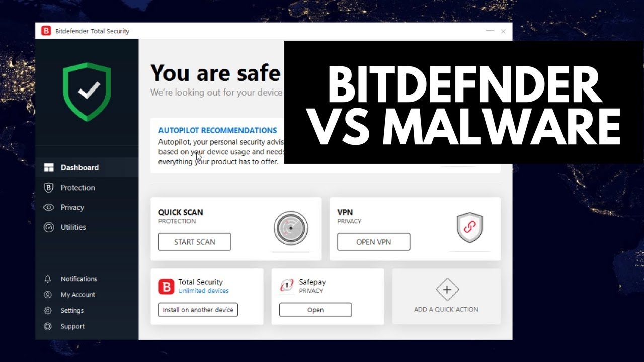 Bitdefender total security 2019 code d